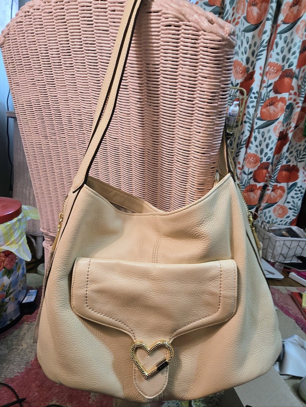 Aimee Kestenberg Leather Expandable Shopper Sandy